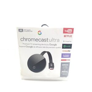 Google Chromecast Ultra 4K HDR Media Streamer NC2-6A5-D Wi-Fi Ethernet Tested